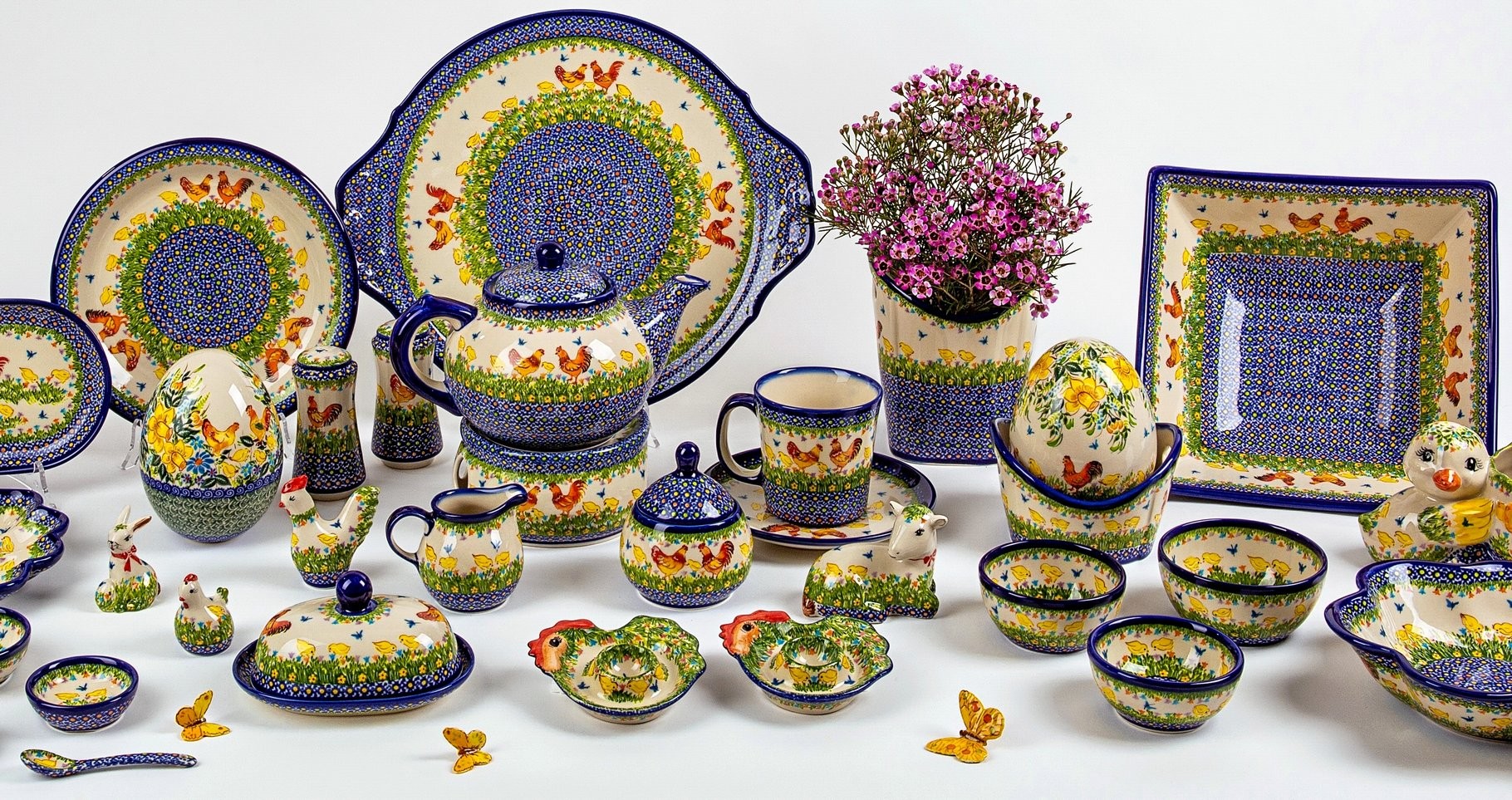 dekoracja wielkanoc ceramika kalich 